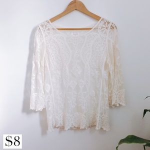 Lace 3/4 Top
